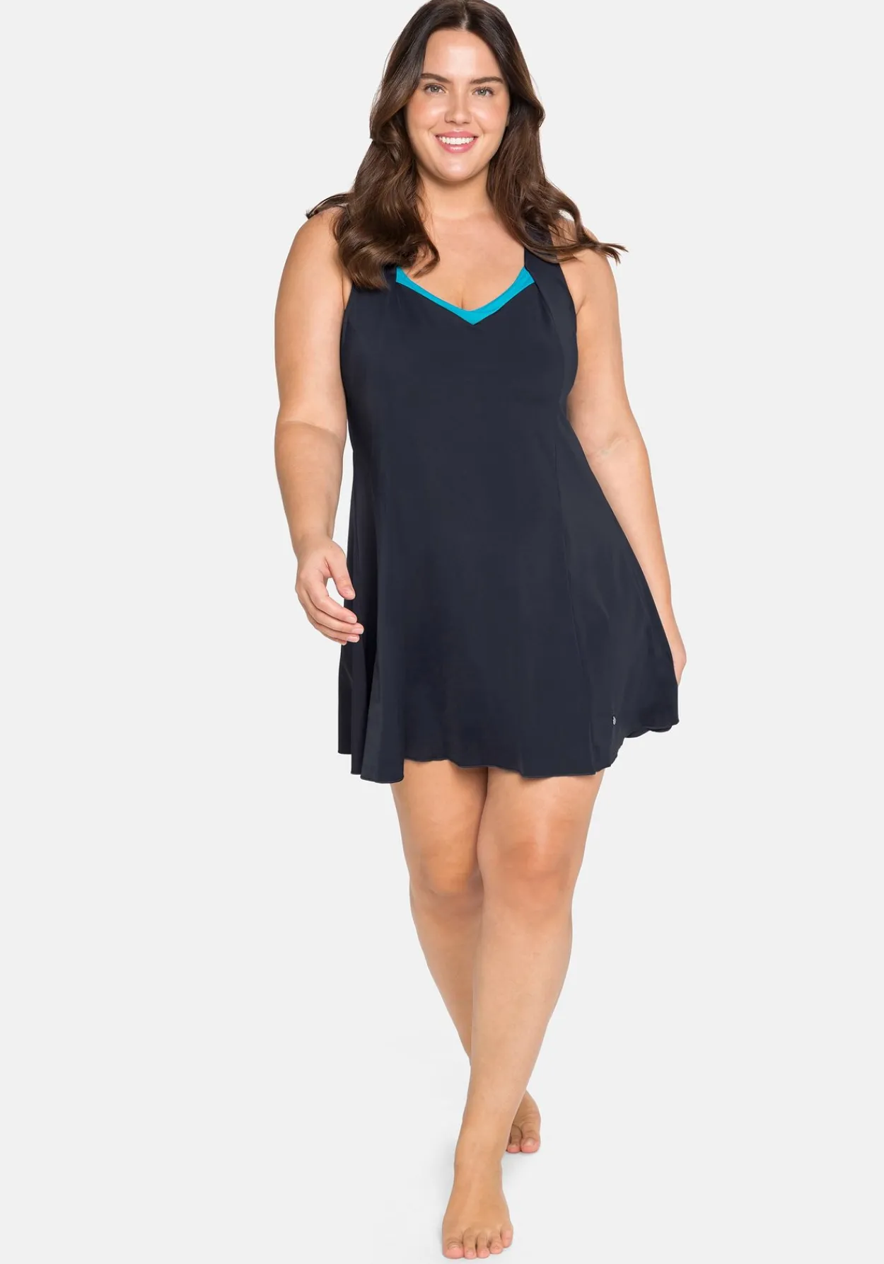 Badekleid mit locker fallendem Rock<sheego Clearance