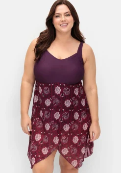 Badekleid mit Mesh-Rock und Shaping-Effekt<sheego by Joe Browns Clearance