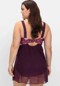 Badekleid mit Mesh-Rock und Shaping-Effekt<sheego by Joe Browns Online