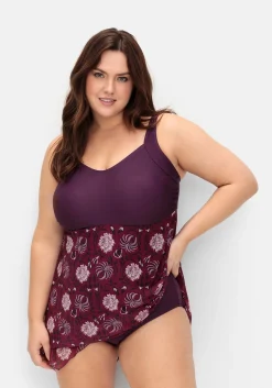 Badekleid mit Mesh-Rock und Shaping-Effekt<sheego by Joe Browns Clearance