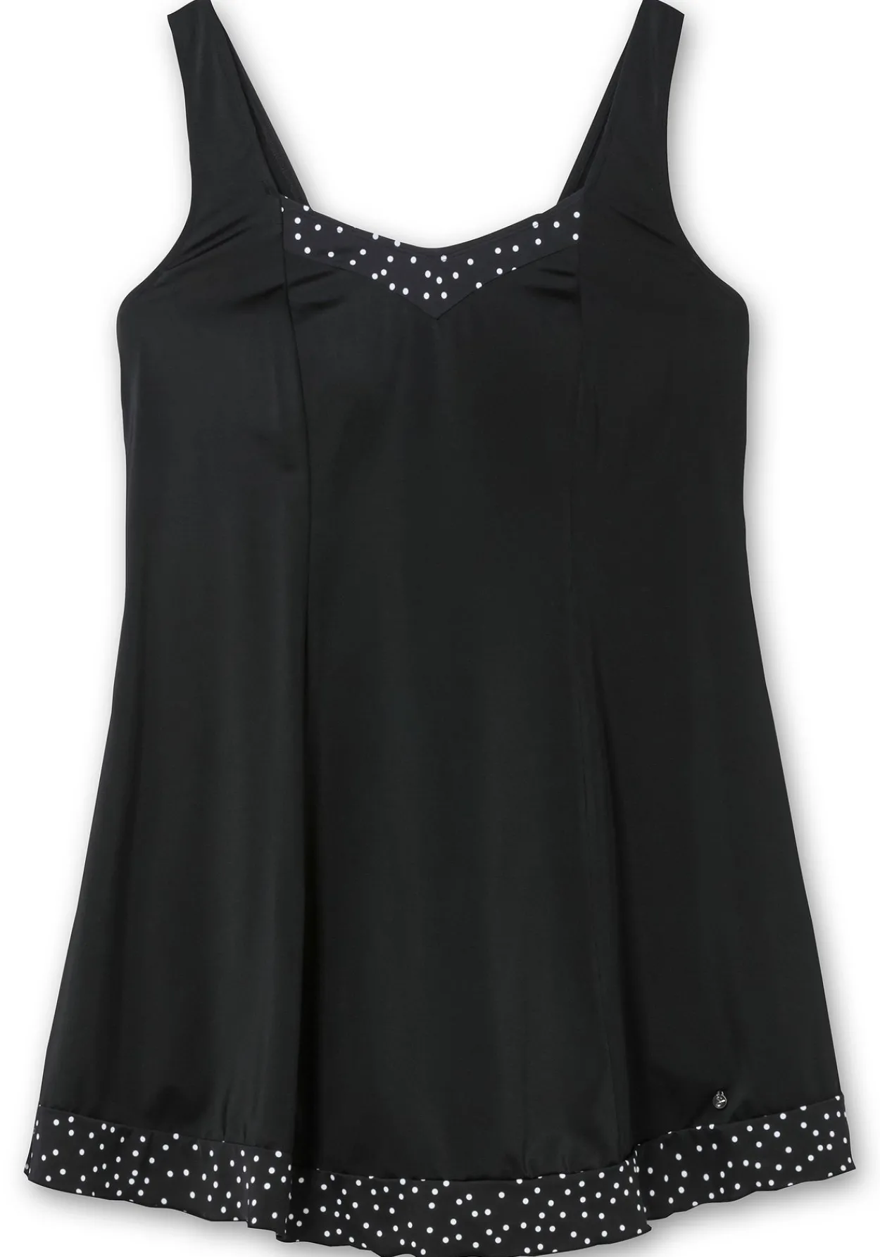 Badekleid mit Pünktchen und integrierter Hose<sheego Fashion