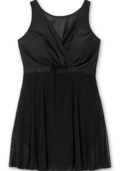 Badekleid mit transparentem Mesh-Rock<sheego Best