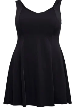 Badekleid mit V-Ausschnitt und integrierter Hose.<sheego Outlet