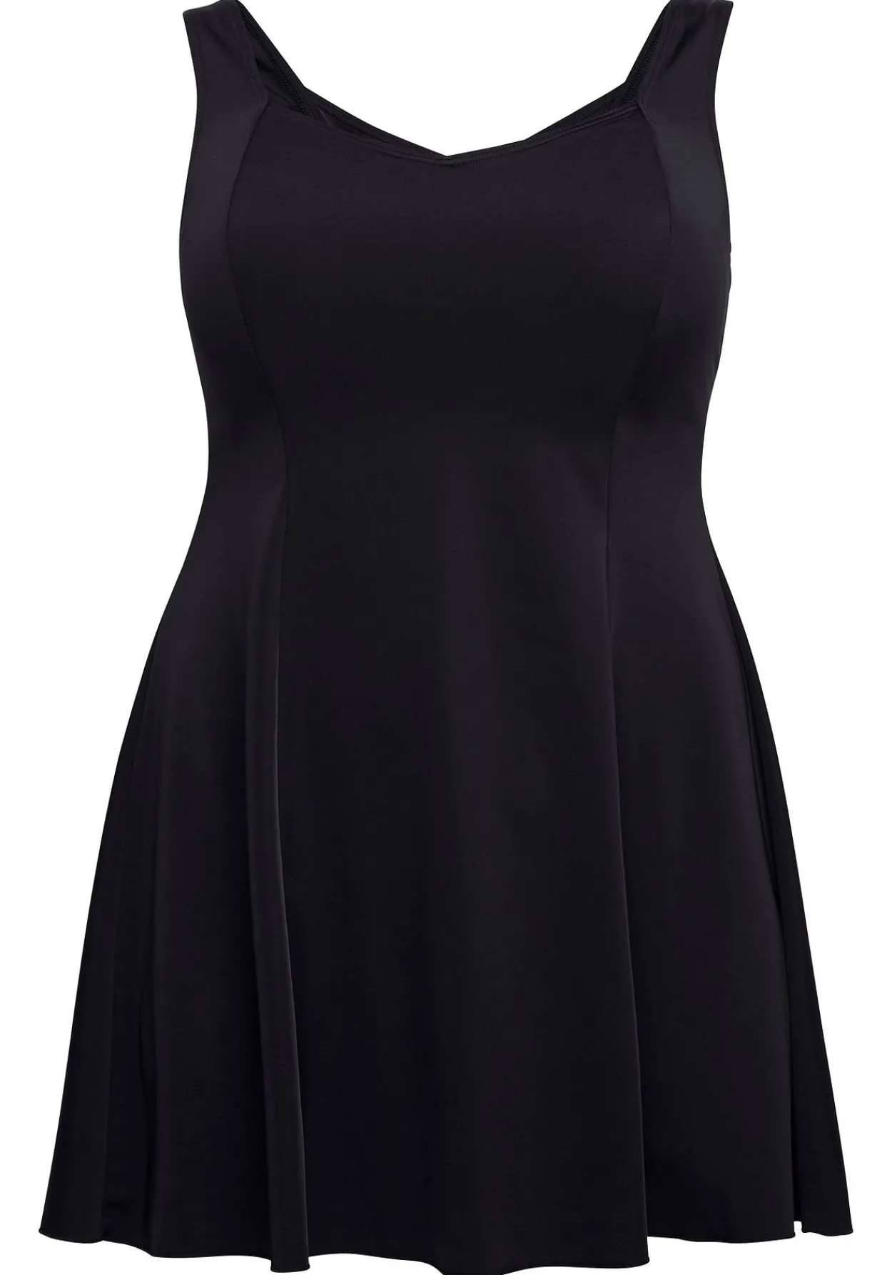 Badekleid mit V-Ausschnitt und integrierter Hose.<sheego Outlet