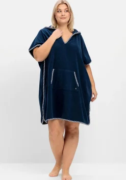 Bade-Poncho mit Kapuze, aus Frottee<sheego Outlet