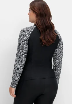 Badeshirt mit langen Ärmeln und Reißverschluss<sheego Outlet