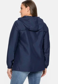 Übergangsjacke aus Microfaser, mit Kapuze<sheego Clearance