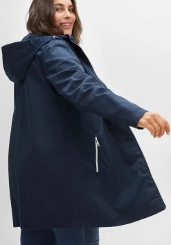Übergangsjacke in A-Linie, mit Kapuze und Reißverschluss<sheego Sale