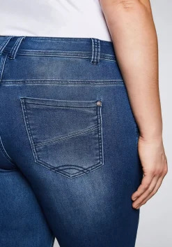 Bermudas aus Sweat-Denim mit Teilungsnaht<sheego Fashion