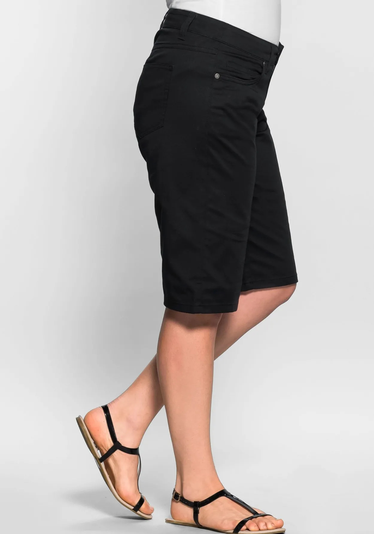 Bermudas in 5-Pocket-Form, aus Baumwoll-Twill<sheego Clearance