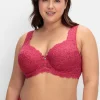 Bügel-BH mit Stickerei-Spitze allover<sheego Sale