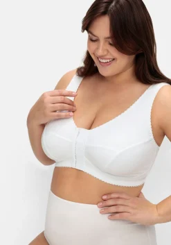 Bügelloser BH mit Vorderverschluss, breite Träger<sheego Fashion