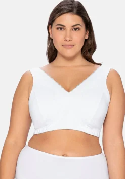BH ohne Bügel in Bustier-Form, mit Spitzenborte<sheego Sale