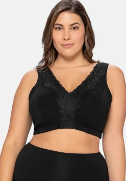 BH ohne Bügel in Bustier-Form, mit Spitzenborte<sheego Fashion