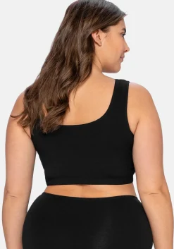 BH ohne Bügel in Bustier-Form, mit Spitzenborte<sheego Fashion