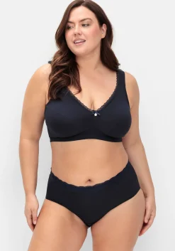 BH ohne Bügel mit dekorativer Spitzenkante<sheego Hot