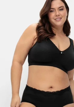 BH ohne Bügel mit dekorativer Spitzenkante<sheego Hot