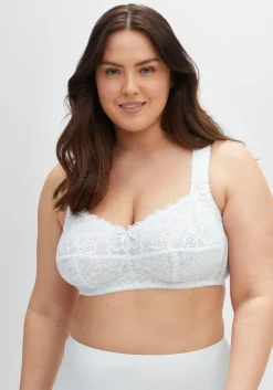BH ohne Bügel mit leicht transparenter Spitze<sheego Hot