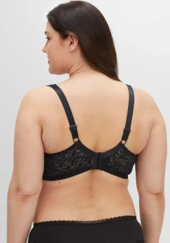 BH ohne Bügel mit leicht transparenter Spitze<sheego Fashion