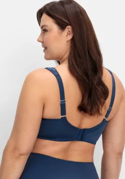 BH ohne Bügel, mit Spitze und leicht glänzend<sheego Fashion