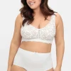 BH ohne Bügel mit Spitzenbesatz und Mesh-Innenfutter<sheego Clearance