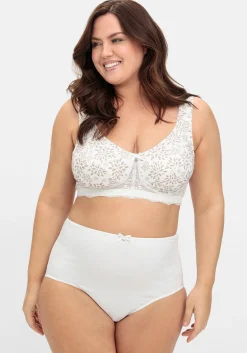 BH ohne Bügel mit Spitzenbesatz und Mesh-Innenfutter<sheego Clearance