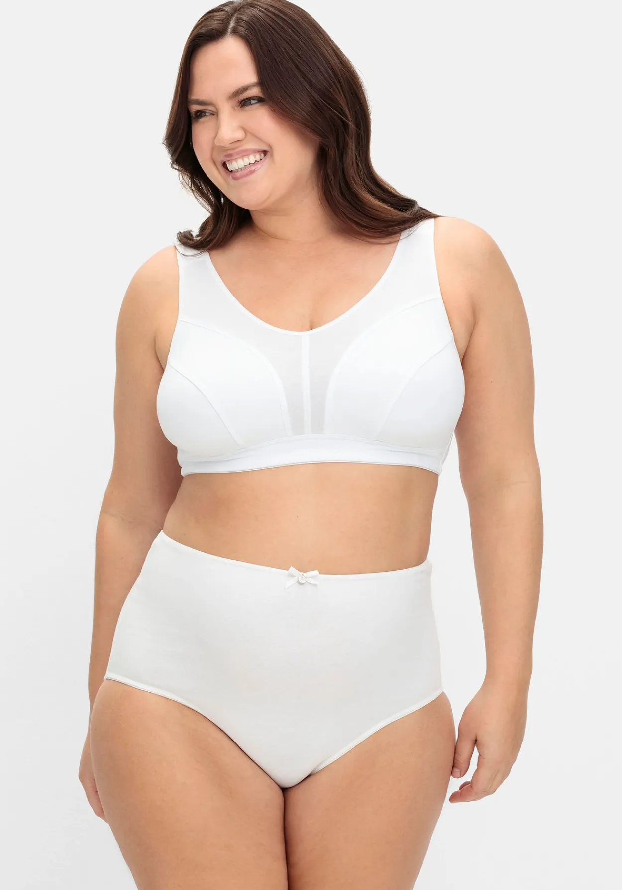 BH ohne Bügel mit transparenten Mesh-Einsätzen<sheego Clearance
