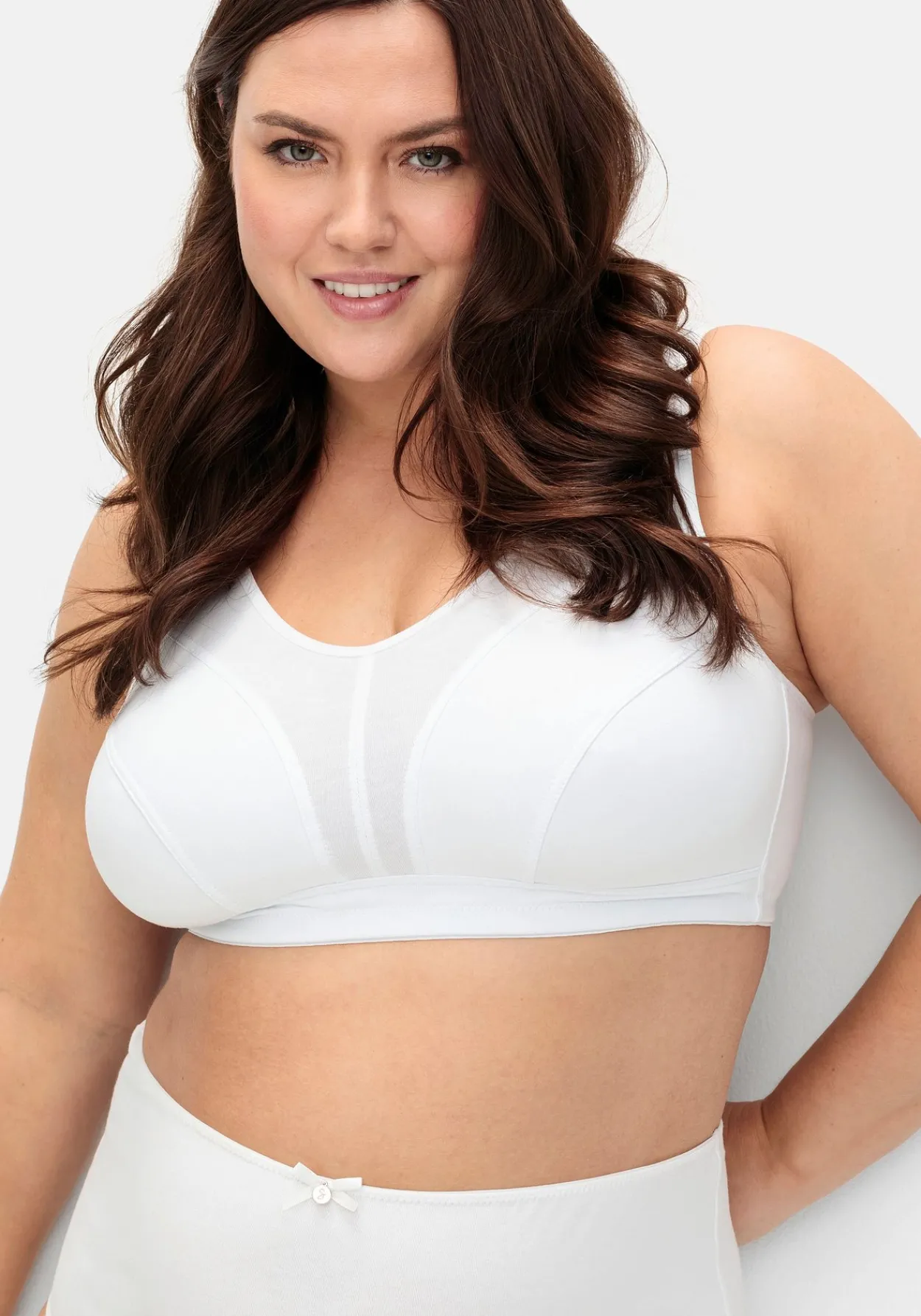 BH ohne Bügel mit transparenten Mesh-Einsätzen<sheego Clearance