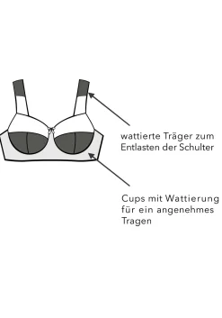 BH ohne Bügel mit wattierten Cups<sheego Outlet