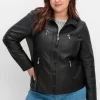 Bikerjacke in Lederoptik<sheego Sale