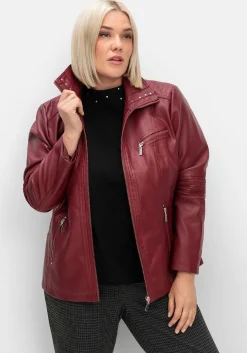 Bikerjacke in Lederoptik<sheego Fashion