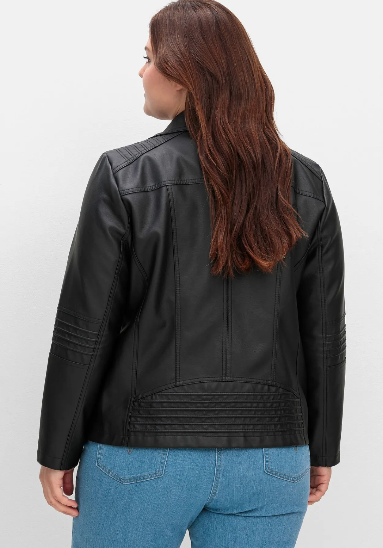 Bikerjacke in Lederoptik<sheego Sale