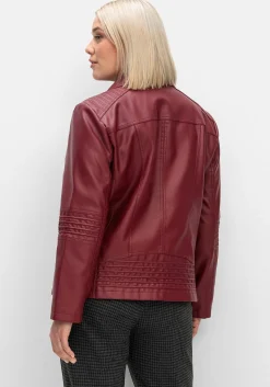 Bikerjacke in Lederoptik<sheego Fashion