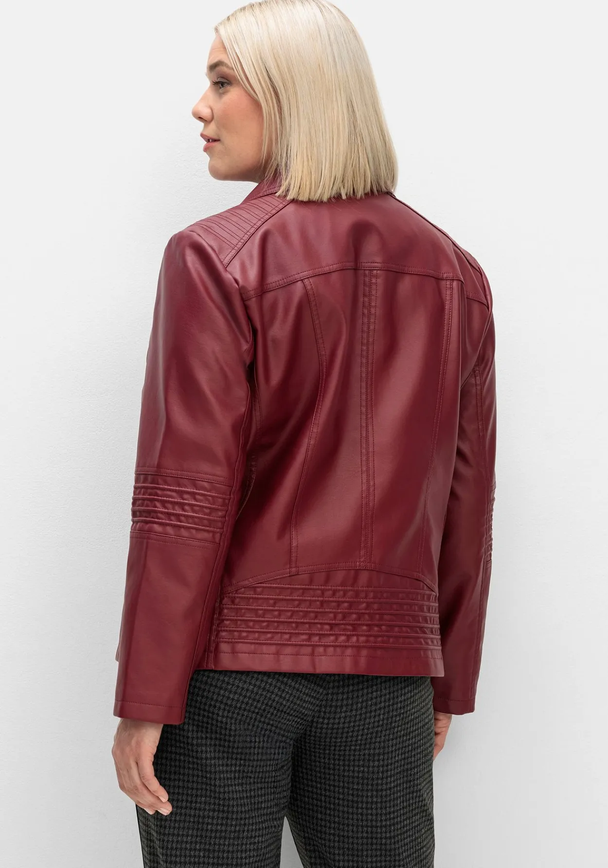 Bikerjacke in Lederoptik<sheego Fashion