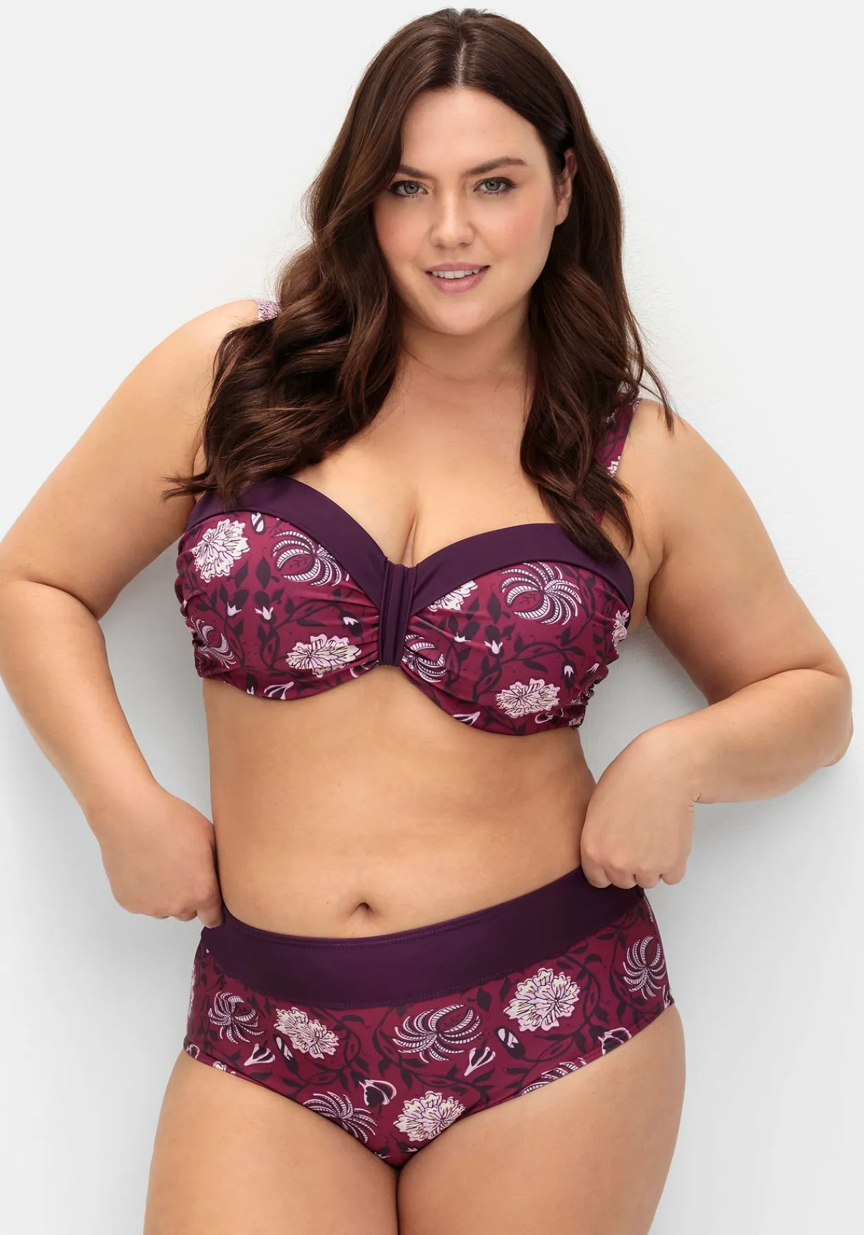 Bikinihose mit Blumendruck und Shaping-Einsatz<sheego by Joe Browns Sale