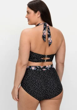 Bikinioberteil in Wickeloptik, mit Neckholder-Träger<sheego Clearance