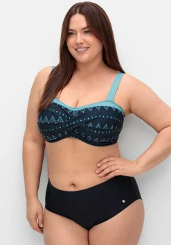 Bikini-Oberteil in Wickeloptik, ohne Bügel<sheego Online