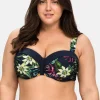 Bikini-Oberteil mit Bügeln und Blumendruck<sheego by Joe Browns Fashion