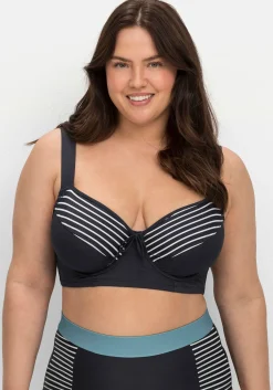Bikini-Oberteil mit Bügeln, im Streifen-Design<sheego Online