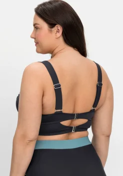 Bikini-Oberteil mit Bügeln, im Streifen-Design<sheego Online