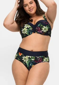Bikini-Oberteil mit Bügeln und Blumendruck<sheego by Joe Browns Fashion