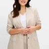 Blazer im Leinenmix, leicht tailliert<sheego Hot