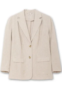 Blazer im Leinenmix, leicht tailliert<sheego Hot