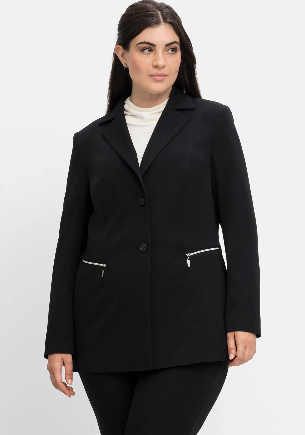 Blazer mit Reißverschluss-Taschen<sheego Clearance