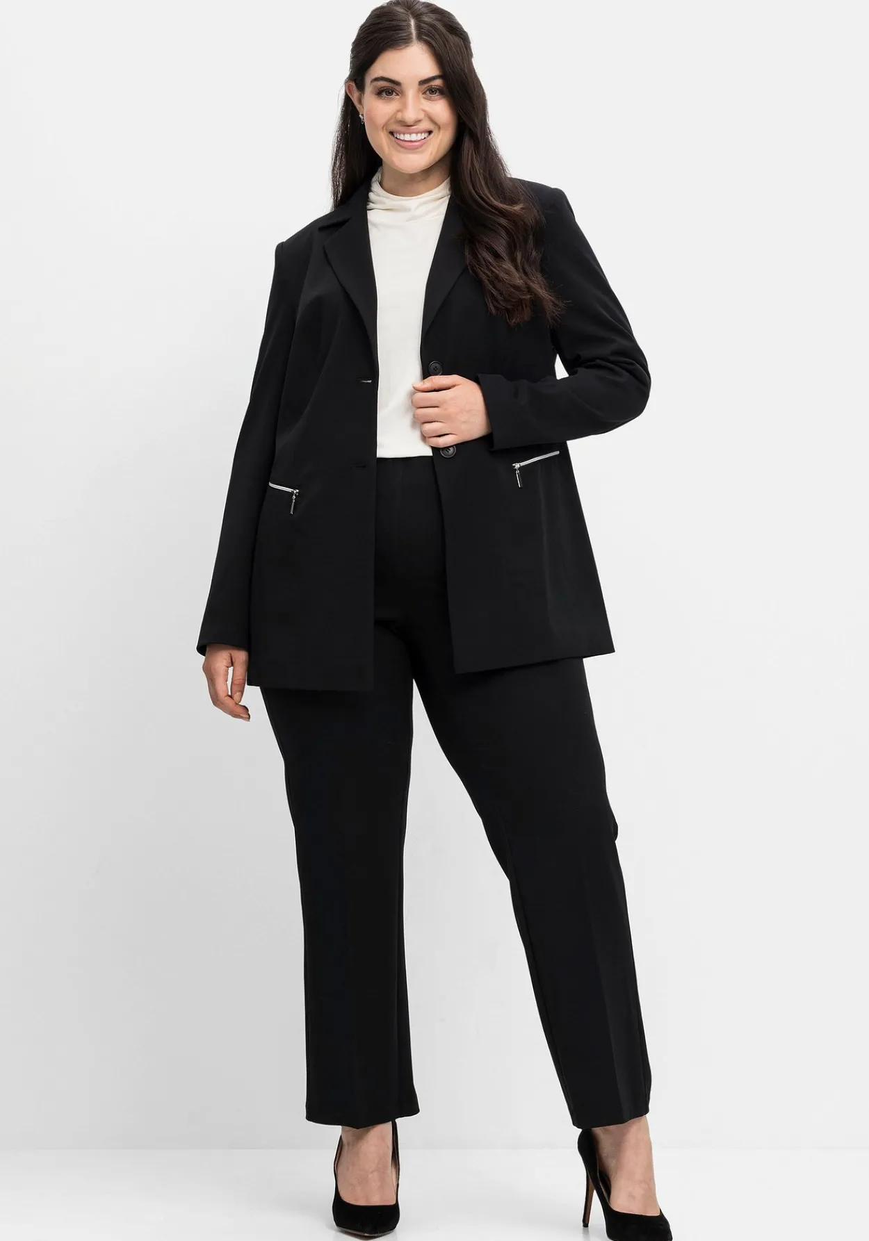 Blazer mit Reißverschluss-Taschen<sheego Clearance