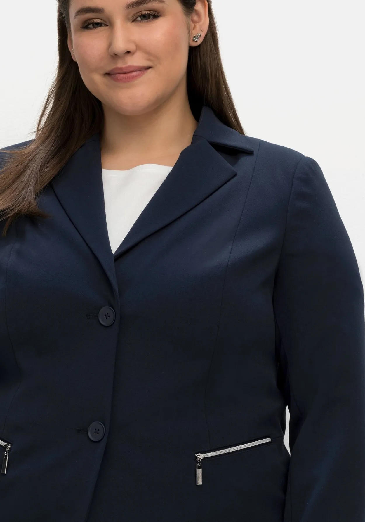 Blazer mit Reißverschluss-Taschen<sheego Outlet