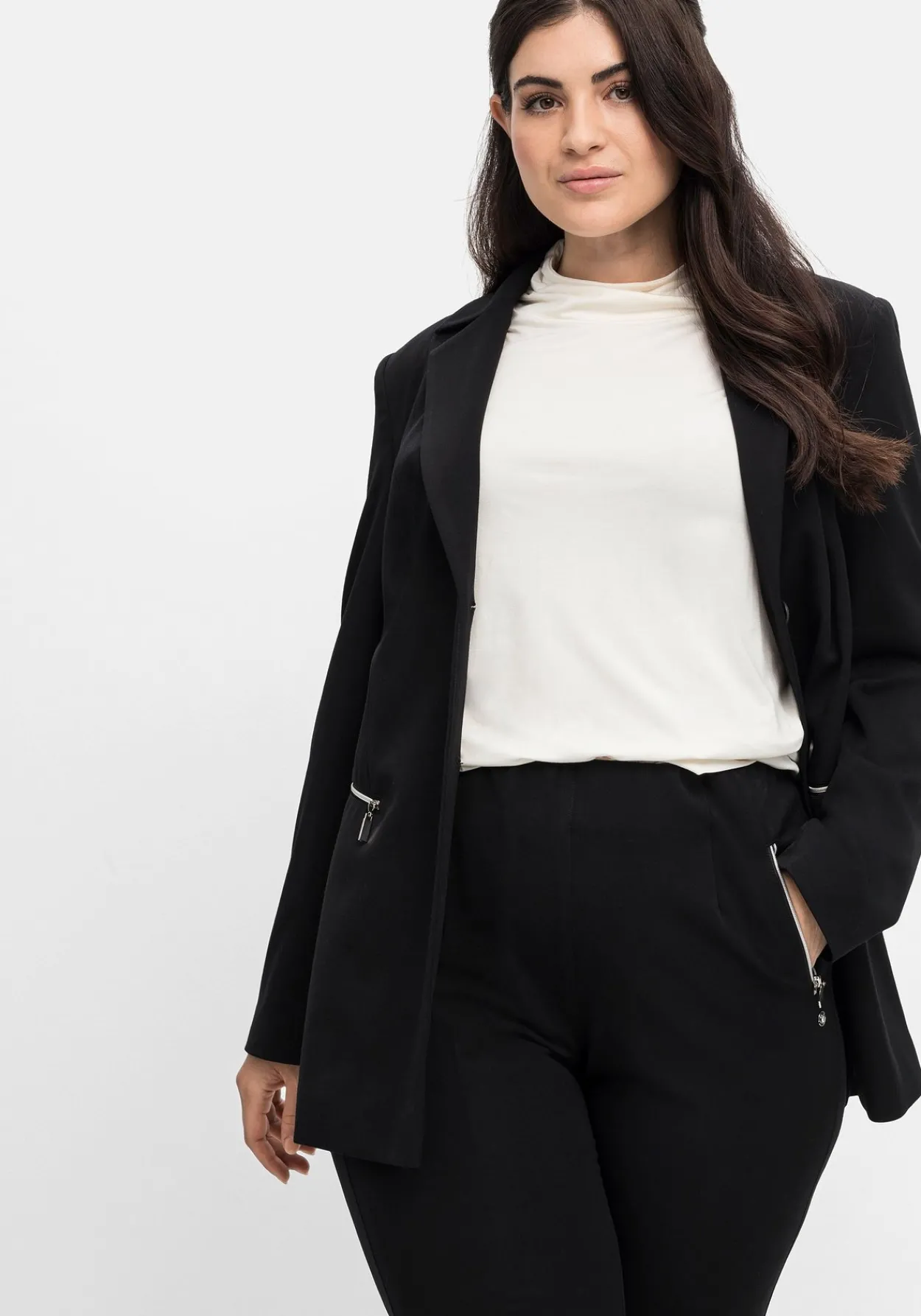 Blazer mit Reißverschluss-Taschen<sheego Clearance