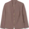 Blazer mit Stehkragen und Kontrast-Zipper<sheego Outlet