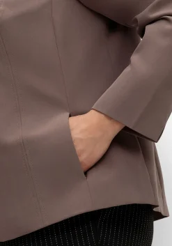 Blazer mit Stehkragen und Kontrast-Zipper<sheego Outlet