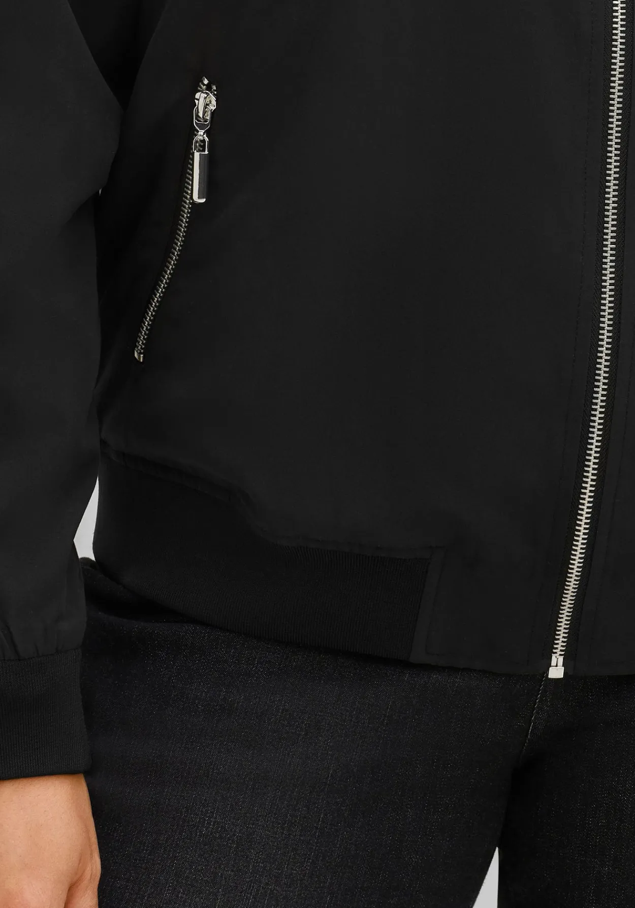 Blouson mit Rippbündchen und Reißverschluss<sheego Discount
